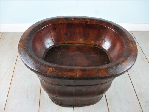 ANTIQUE CHINESE WOODEN BABY'S BATH - ADDITIONAL PHOTO 5