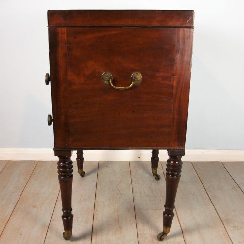 A LATE GEORGIAN OFFICER'S MILITARY CAMPAIGN DRESSING CHEST WRITING SLOPE - ADDITIONAL PHOTO 3