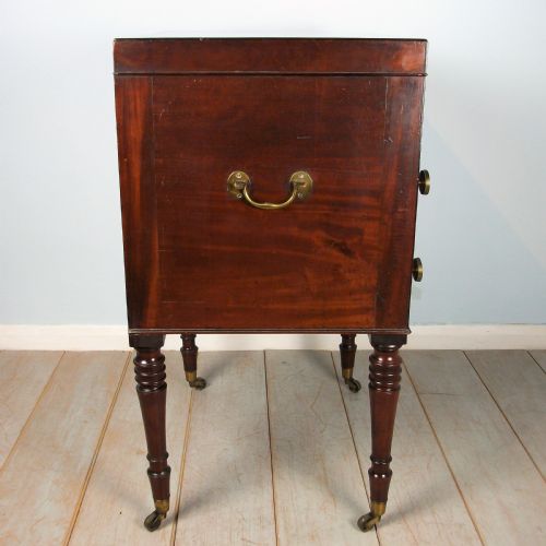 A LATE GEORGIAN OFFICER'S MILITARY CAMPAIGN DRESSING CHEST WRITING SLOPE - ADDITIONAL PHOTO 2