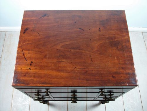A LATE GEORGIAN OFFICER'S MILITARY CAMPAIGN DRESSING CHEST WRITING SLOPE - ADDITIONAL PHOTO 5