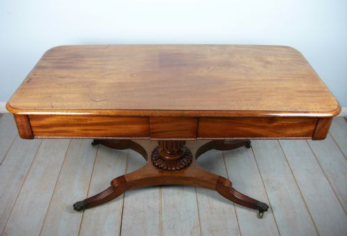 A REGENCY PERIOD LIBRARY SOFA OCCASIONAL CENTRE TABLE - ADDITIONAL PHOTO 1