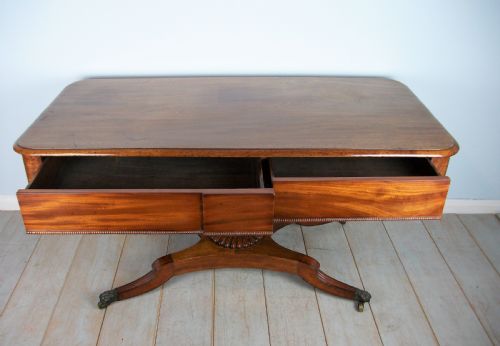A REGENCY PERIOD LIBRARY SOFA OCCASIONAL CENTRE TABLE - ADDITIONAL PHOTO 5