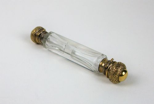 ANTIQUE SILVER GILT DOUBLE ENDED SCENT BOTTLE - ADDITIONAL PHOTO 3