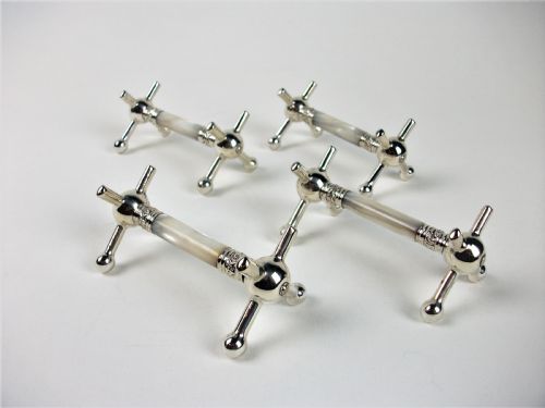 SET OF FOUR BOXED SILVER PLATE MOTHER OF PEARL KNIFE RESTS C 1900 - ADDITIONAL PHOTO 4