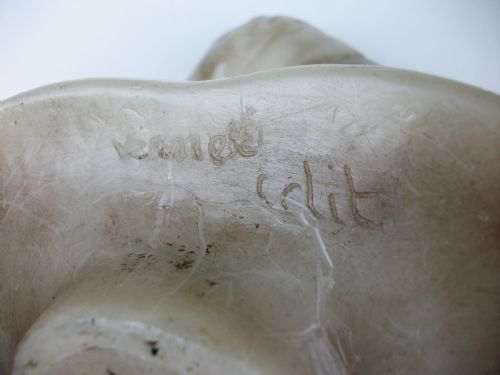WAX SCULPTURE OF LOUISE BRONGNIART UNDER A GLASS DOME - ADDITIONAL PHOTO 12