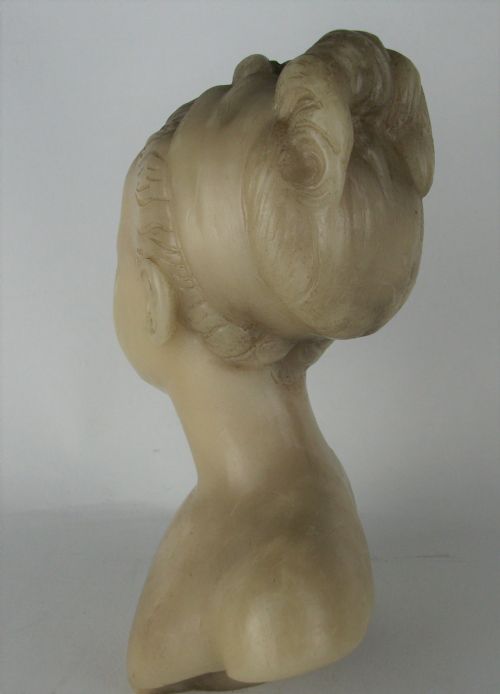 WAX SCULPTURE OF LOUISE BRONGNIART UNDER A GLASS DOME - ADDITIONAL PHOTO 14