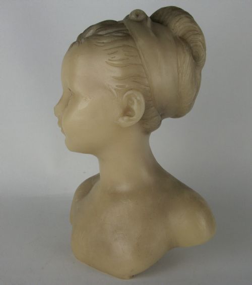 WAX SCULPTURE OF LOUISE BRONGNIART UNDER A GLASS DOME - ADDITIONAL PHOTO 20