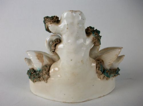 ANTIQUE STAFFORDSHIRE SWANS AND CYGNETS SPILL VASE TULIP HOLDER - ADDITIONAL PHOTO 3