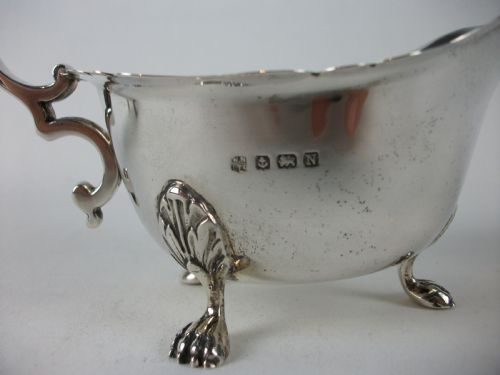PAIR OF SILVER SAUCE BOATS BIRMINGHAM 1937 - ADDITIONAL PHOTO 9