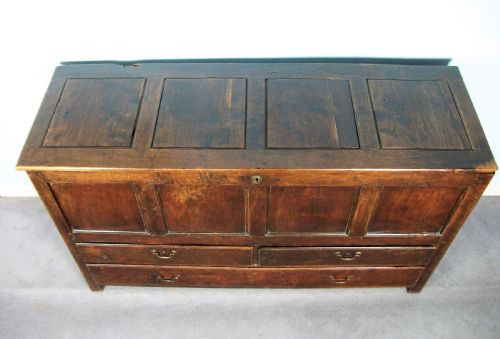 LATE 17TH CENTURY WELSH OAK COFFER COFFOR OR MULE CHEST - ADDITIONAL PHOTO 4