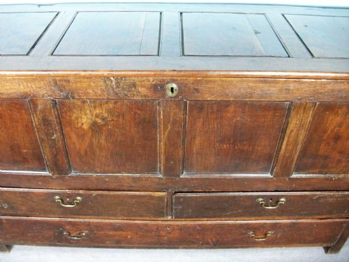 LATE 17TH CENTURY WELSH OAK COFFER COFFOR OR MULE CHEST - ADDITIONAL PHOTO 5