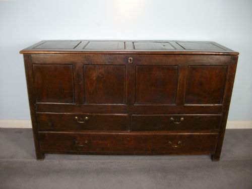 LATE 17TH CENTURY WELSH OAK COFFER COFFOR OR MULE CHEST - ADDITIONAL PHOTO 6