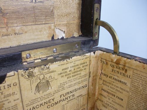 19TH CENTURY BRASS BOUND MILITARY CAMPAIGN DOCUMENT BOX FROM THE BOER WAR ERA CIRCA 1900 - ADDITIONAL PHOTO 10