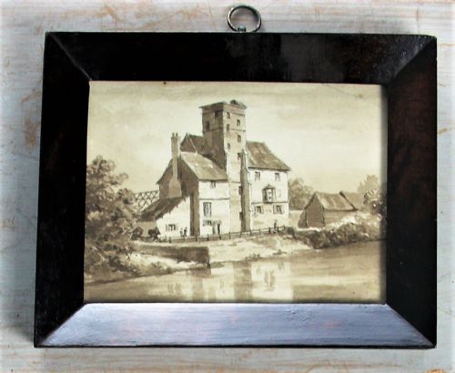SKETCH WATERCOLOUR DEPICTING CANONBURY TOWER ISLINGTON LONDON - ADDITIONAL PHOTO 3