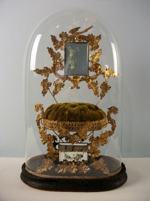 c19th globe de mariee wedding dome - CATEGORY: ANTIQUE MISCELLANEOUS - DATED 1890
