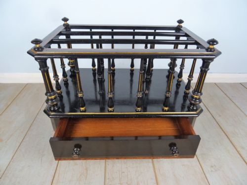 A VICTORIAN AMBOYNA INLAID CANTERBURY - ADDITIONAL PHOTO 8