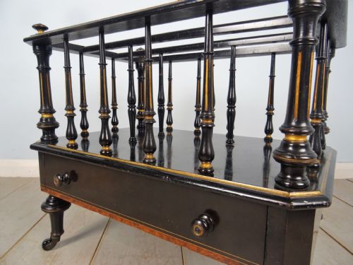 A VICTORIAN AMBOYNA INLAID CANTERBURY - ADDITIONAL PHOTO 10