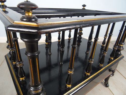 A VICTORIAN AMBOYNA INLAID CANTERBURY - ADDITIONAL PHOTO 11