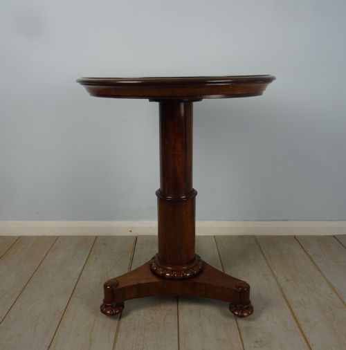 A WILLIAM IV MAHOGANY METAMORPHIC TABLEDUMB WAITER - ADDITIONAL PHOTO 3