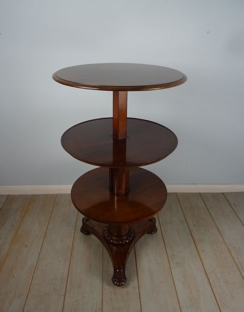 A WILLIAM IV MAHOGANY METAMORPHIC TABLEDUMB WAITER - ADDITIONAL PHOTO 6