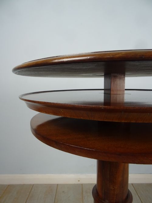 A WILLIAM IV MAHOGANY METAMORPHIC TABLEDUMB WAITER - ADDITIONAL PHOTO 8