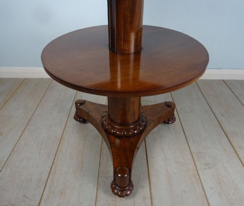 A WILLIAM IV MAHOGANY METAMORPHIC TABLEDUMB WAITER - ADDITIONAL PHOTO 11