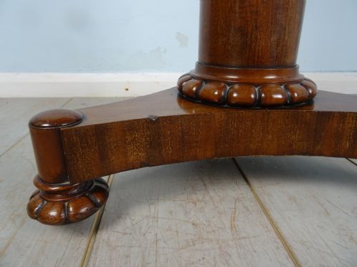 A WILLIAM IV MAHOGANY METAMORPHIC TABLEDUMB WAITER - ADDITIONAL PHOTO 14
