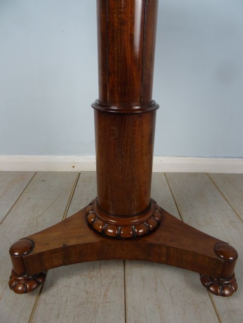 A WILLIAM IV MAHOGANY METAMORPHIC TABLEDUMB WAITER - ADDITIONAL PHOTO 15