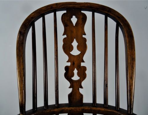 ASH ELM WINDSOR KITCHEN HIGH BACK ARMCHAIR - ADDITIONAL PHOTO 1