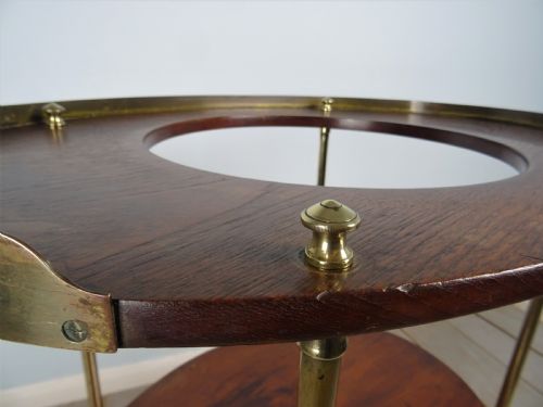 A CAMPAIGN BRASSMOUNTED MAHOGANY OCCASIONAL TABLE WASH STAND - ADDITIONAL PHOTO 15