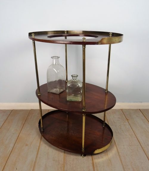 A CAMPAIGN BRASSMOUNTED MAHOGANY OCCASIONAL TABLE WASH STAND - ADDITIONAL PHOTO 18