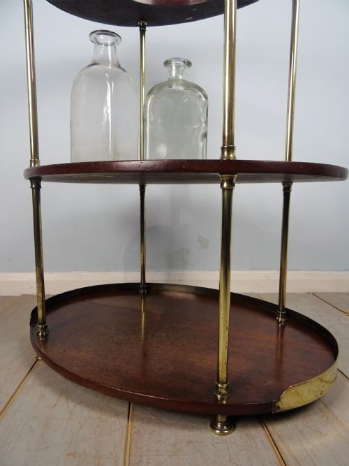 A CAMPAIGN BRASSMOUNTED MAHOGANY OCCASIONAL TABLE WASH STAND - ADDITIONAL PHOTO 19