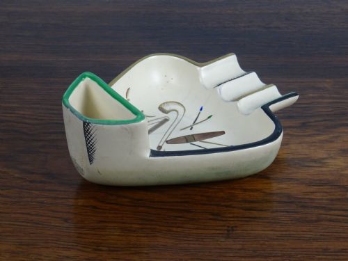 PAIR OF ART DECO ITALIAN CERAMIC ASHTRAYS - ADDITIONAL PHOTO 6