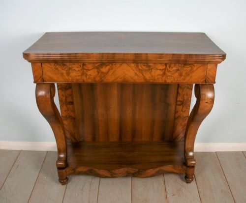 A FINE 19TH CENTURY FRENCH WALNUT CONSOLE TABLE - ADDITIONAL PHOTO 4