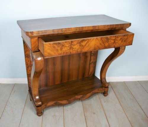 A FINE 19TH CENTURY FRENCH WALNUT CONSOLE TABLE - ADDITIONAL PHOTO 6