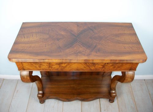 A FINE 19TH CENTURY FRENCH WALNUT CONSOLE TABLE - ADDITIONAL PHOTO 5