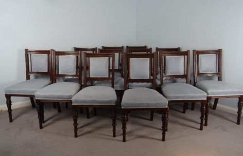 SET OF 12 MAPLE CO LONDON WALNUT DINING CHAIRS - ADDITIONAL PHOTO 22
