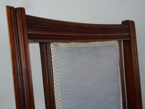 SET OF 12 MAPLE CO LONDON WALNUT DINING CHAIRS - ADDITIONAL PHOTO 4