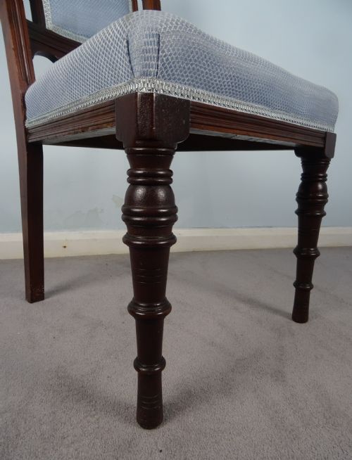 SET OF 12 MAPLE CO LONDON WALNUT DINING CHAIRS - ADDITIONAL PHOTO 5