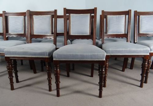 SET OF 12 MAPLE CO LONDON WALNUT DINING CHAIRS - ADDITIONAL PHOTO 10