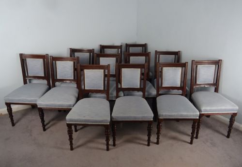 SET OF 12 MAPLE CO LONDON WALNUT DINING CHAIRS - ADDITIONAL PHOTO 9