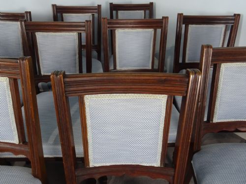 SET OF 12 MAPLE CO LONDON WALNUT DINING CHAIRS - ADDITIONAL PHOTO 13
