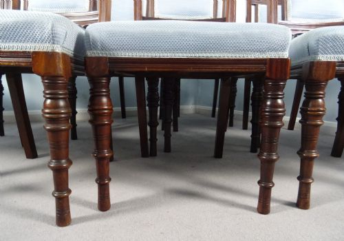 SET OF 12 MAPLE CO LONDON WALNUT DINING CHAIRS - ADDITIONAL PHOTO 15