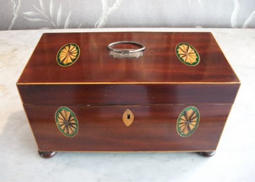 GEORGIAN MAHOGANY TEA CADDYCHEST - ADDITIONAL PHOTO 3