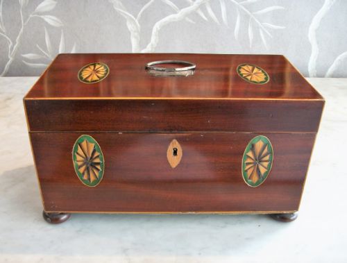 GEORGIAN MAHOGANY TEA CADDYCHEST - ADDITIONAL PHOTO 6