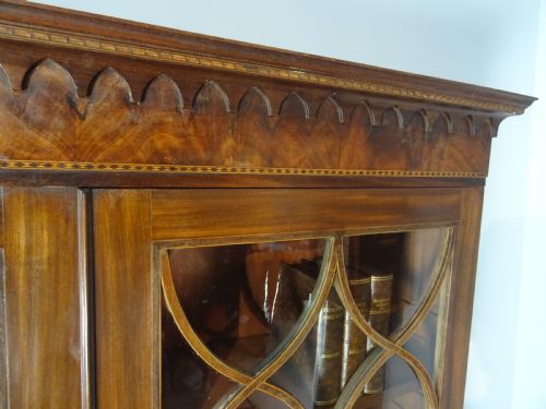 18TH CENTURY GEORGIAN MAHOGANY BUREAU BOOKCASE - ADDITIONAL PHOTO 12