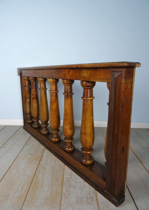 PAIR OF ITALIAN WALNUT BALUSTER RAILS - ADDITIONAL PHOTO 5