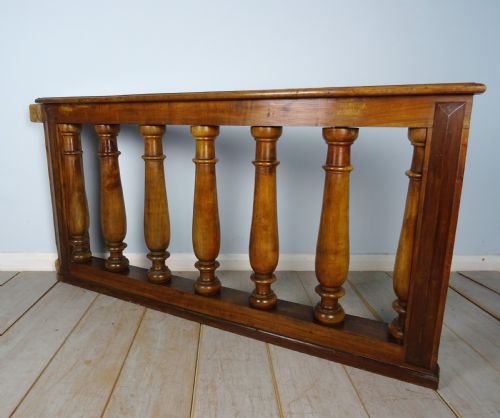 PAIR OF ITALIAN WALNUT BALUSTER RAILS - ADDITIONAL PHOTO 15