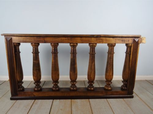 PAIR OF ITALIAN WALNUT BALUSTER RAILS - ADDITIONAL PHOTO 3