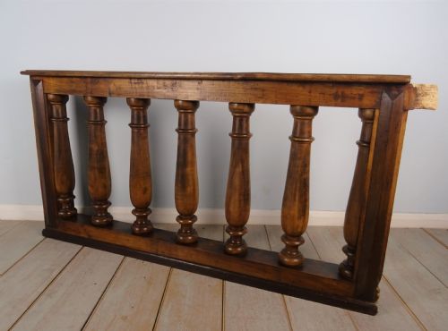PAIR OF ITALIAN WALNUT BALUSTER RAILS - ADDITIONAL PHOTO 4